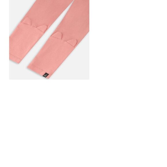 Deux par Deux Organic Cotton Rosette Pink Leggings With Cat Ears Applique 12M - Picture 6 of 10